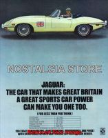 1970 Jaguar XKE Roadster Advert - Retro Car Ads - The Nostalgia Store